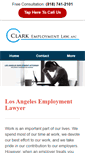 Mobile Screenshot of clarkemploymentlaw.com